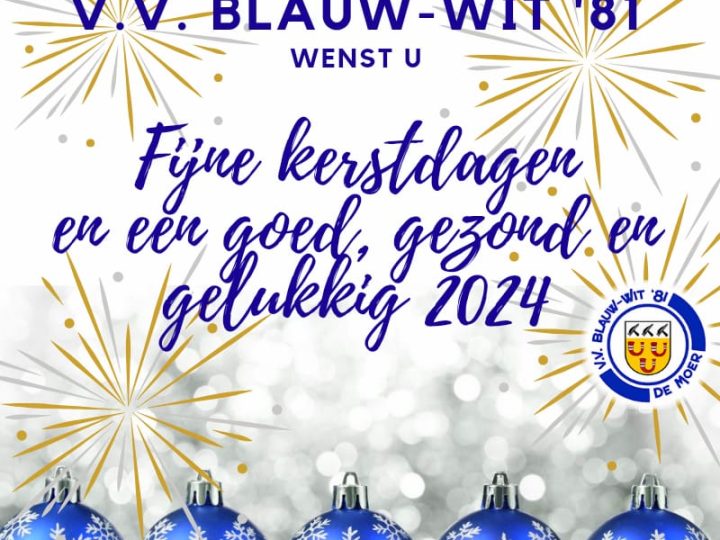 Fijne feestdagen en een gezond, gelukkig, sportief en succesvol 2024!